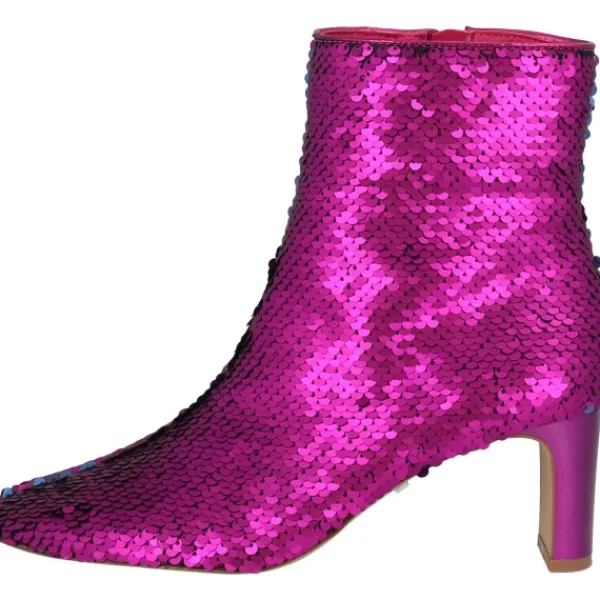 Damen La Strada Stiefel<2111725, Stiefeletten, Damen, fuchsia sequins