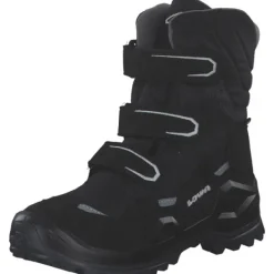 Kinder Lowa Stiefel<641540/651540/9930 Milo Evo GTX Hi Jr., Winterstiefel, Kinder, Schwarz/Grau