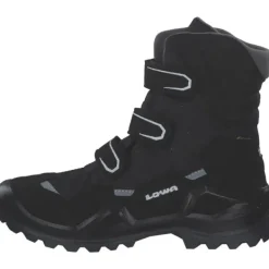 Kinder Lowa Stiefel<641540/651540/9930 Milo Evo GTX Hi Jr., Winterstiefel, Kinder, Schwarz/Grau