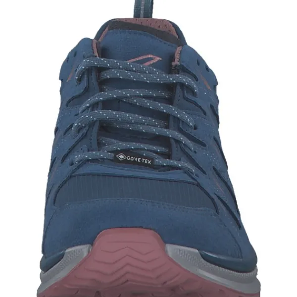 Damen Lowa Klassische- & Business Schuhe<Innox Evo II GTX 321417, Schnürschuhe, Damen, stahlblau/altrosa