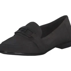 Damen Marco Tozzi Slipper<24201, Mokassins, Damen, graphite