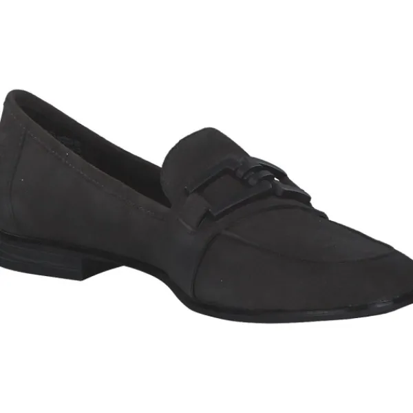 Damen Marco Tozzi Slipper<24201, Mokassins, Damen, graphite