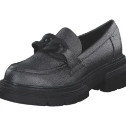 Damen Marco Tozzi Slipper<2-24705-41/91F, Mokassins, Damen, PEWTER