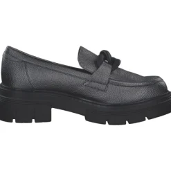 Damen Marco Tozzi Slipper<2-24705-41/91F, Mokassins, Damen, PEWTER