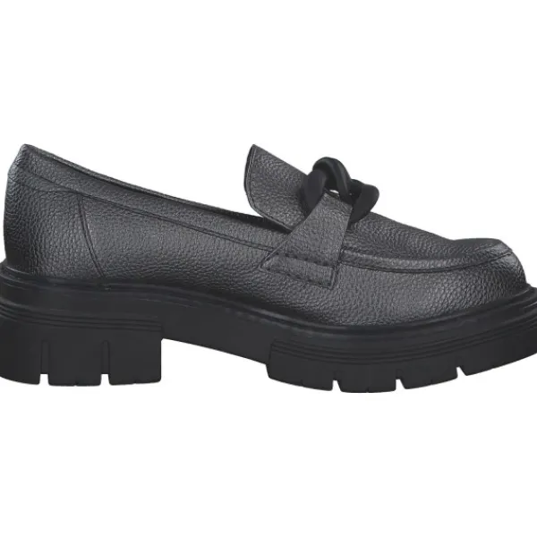 Damen Marco Tozzi Slipper<2-24705-41/91F, Mokassins, Damen, PEWTER