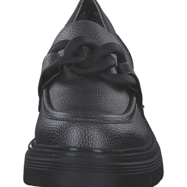 Damen Marco Tozzi Slipper<2-24705-41/91F, Mokassins, Damen, PEWTER