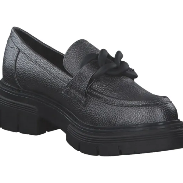 Damen Marco Tozzi Slipper<2-24705-41/91F, Mokassins, Damen, PEWTER