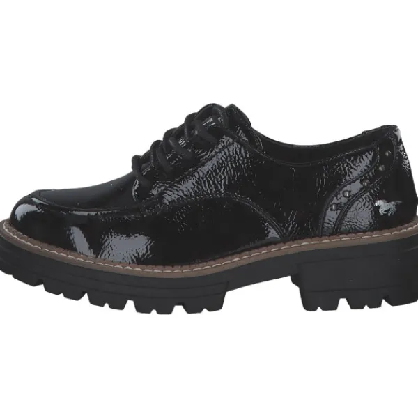Damen Mustang Klassische- & Business Schuhe<1437301-902, Schnürschuhe, Damen, Schwarz (Black)