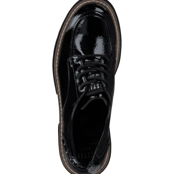 Damen Mustang Klassische- & Business Schuhe<1437301-902, Schnürschuhe, Damen, Schwarz (Black)