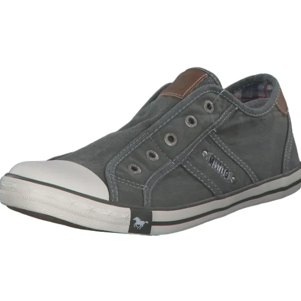 Damen Mustang Slipper<1099409, Slipper, Damen, grün/grau