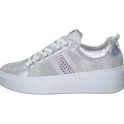 Damen NeroGiardini Klassische- & Business Schuhe<E409988D, Schnürschuhe, Damen, weiß silber