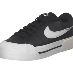 Damen Nike Klassische- & Business Schuhe<Court Legacy Lift DM7590, Schnürschuhe, Damen, black/wail white/team orange