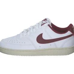 Damen Nike Klassische- & Business Schuhe<DH3158-106 Court Vision Low, Schnürschuhe, Damen, white/team red-muslin-mtlc gold