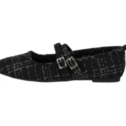 Damen Palado by Sila Sahin Ballerinas<Palado Biaruk by Sila Sahin, Riemchenballerinas, Damen, Schwarz/Silber