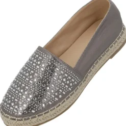 Damen Palado by Sila Sahin Slipper<Palado Chesu by Sila Sahin, Espadrilles, Damen, Grau Metallic