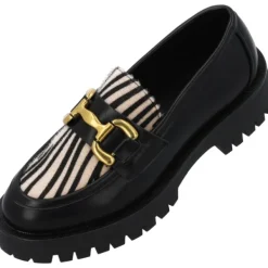 Damen Palado Slipper<Iolena, Loafers, Damen, Schwarz/Zebra Beige