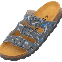 Kinder Palado Pantoletten & Badeschuhe<Kids Capri B Print, Pantoletten, Kinder, Grau Nautic