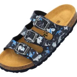 Kinder Palado Pantoletten & Badeschuhe<Kids Capri B Print, Pantoletten, Kinder, Dunkelblau Sharks