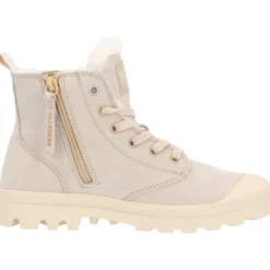 Damen Palladium Stiefel<95982, Schnürstiefeletten, Damen, Beige/Sand