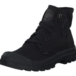 Damen Palladium Stiefel|Stiefel<73089, Schnürstiefeletten, BLACK