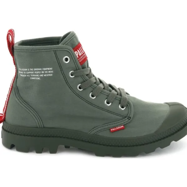 Damen Palladium Stiefel<76258, Stiefeletten, Damen, Grün (Olive night)