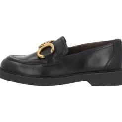 Damen Paul Green Slipper<1008, Mokassins, Damen, Schwarz/Gold