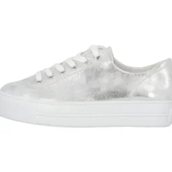 Damen Paul Green Sneakers<4790, Sneakers Low, Damen, weiß silber metallic