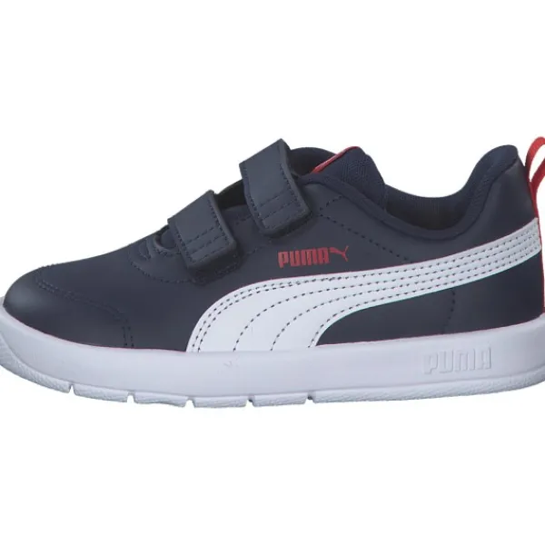Kinder Puma Slipper<310252/003 Courtflex V3 V Inf navy/ white- red, Sportliche Slipper, Kinder, n