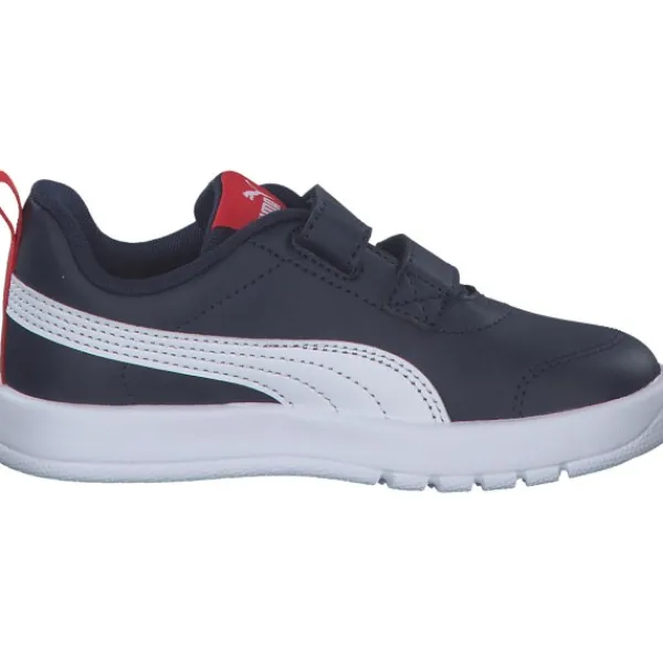 Kinder Puma Slipper<310252/003 Courtflex V3 V Inf navy/ white- red, Sportliche Slipper, Kinder, n