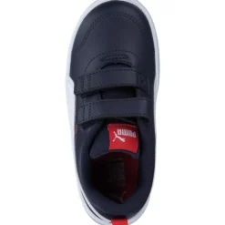 Kinder Puma Slipper<310252/003 Courtflex V3 V Inf navy/ white- red, Sportliche Slipper, Kinder, n
