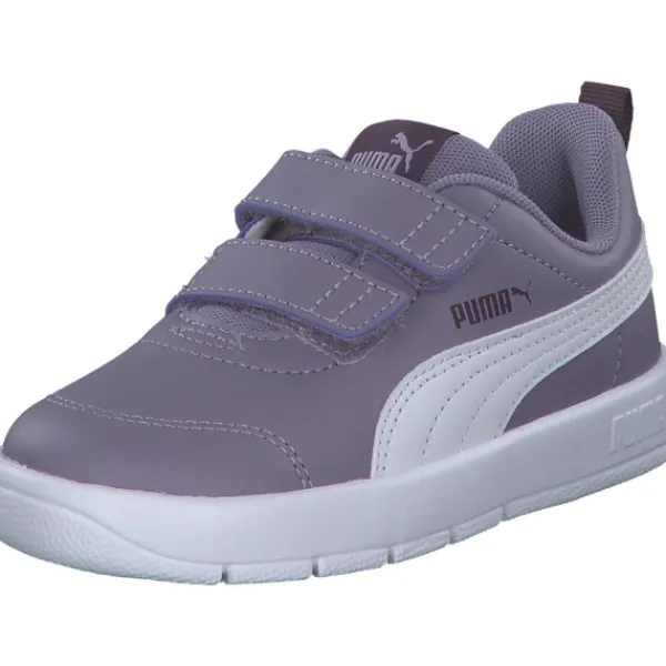 Kinder Puma Slipper<310252/004 Courtflex V3 V, Sportliche Slipper, Kinder, pale plum- white