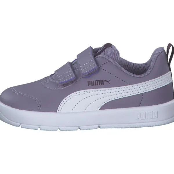 Kinder Puma Slipper<310252/004 Courtflex V3 V, Sportliche Slipper, Kinder, pale plum- white