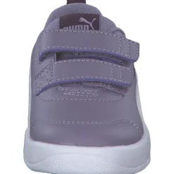 Kinder Puma Slipper<310252/004 Courtflex V3 V, Sportliche Slipper, Kinder, pale plum- white