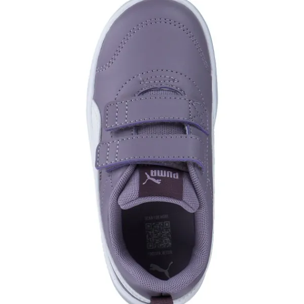 Kinder Puma Slipper<310252/004 Courtflex V3 V, Sportliche Slipper, Kinder, pale plum- white