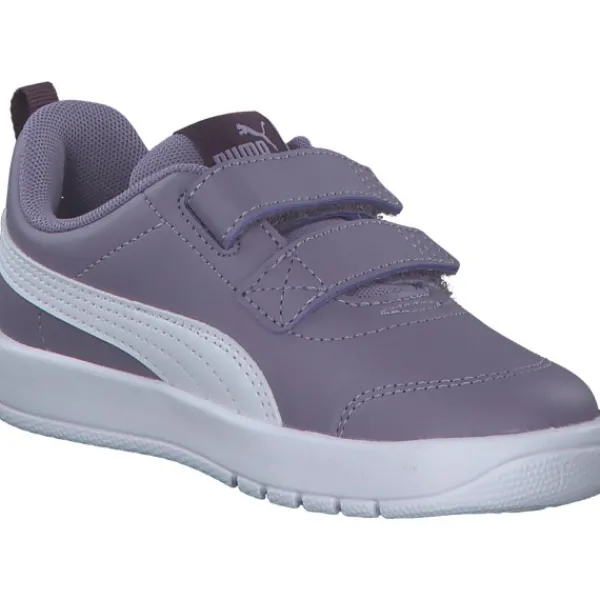Kinder Puma Slipper<310252/004 Courtflex V3 V, Sportliche Slipper, Kinder, pale plum- white