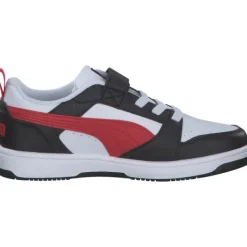 Kinder Puma Slipper<397419/004 Rebound V6 Lo AC+PS, Slipper (Kinder), Kinder, white-for all time red-pu