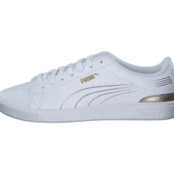 Damen Puma Klassische- & Business Schuhe<395085/001 Vikky v Metallic Shine , Schnürschuhe, Damen, WHITE- GOLD- SILVER