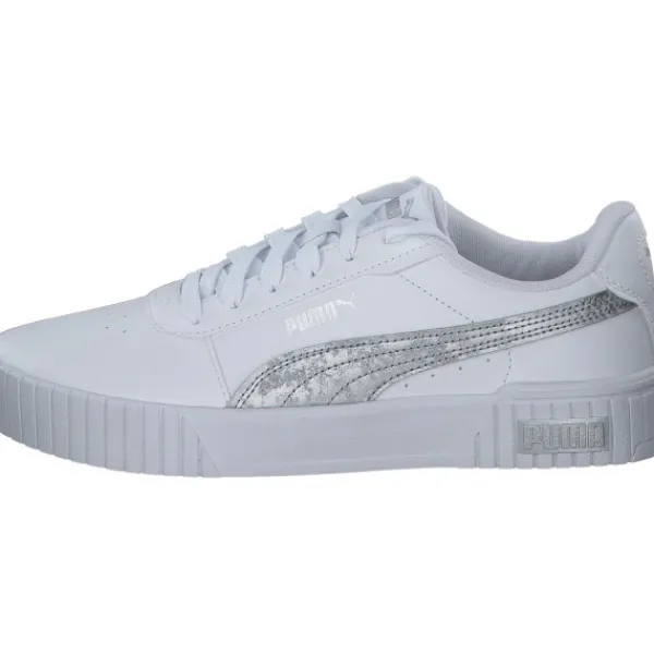 Damen Puma Klassische- & Business Schuhe<Carina 2.0 Space Metallics 389387, Schnürschuhe, Damen, white/matte silver