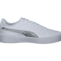 Damen Puma Klassische- & Business Schuhe<Carina 2.0 Space Metallics 389387, Schnürschuhe, Damen, white/matte silver