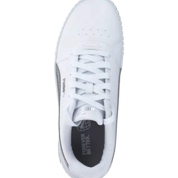 Damen Puma Klassische- & Business Schuhe<Carina 2.0 Space Metallics 389387, Schnürschuhe, Damen, white/matte silver