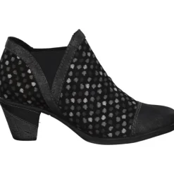 Damen Remonte Stiefel<D8790, Stiefeletten, Damen, Schwarz (Graphit/Schwarz/Royal-Multi)