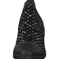Damen Remonte Stiefel<D8790, Stiefeletten, Damen, Schwarz (Graphit/Schwarz/Royal-Multi)