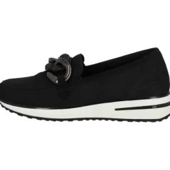 Damen Remonte Slipper<D1G11, Mokassins, Damen, Schwarz