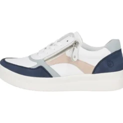 Damen Remonte Klassische- & Business Schuhe<D0J01, Schnürschuhe, Damen, jeans/weiss/bleu/rose/weiss