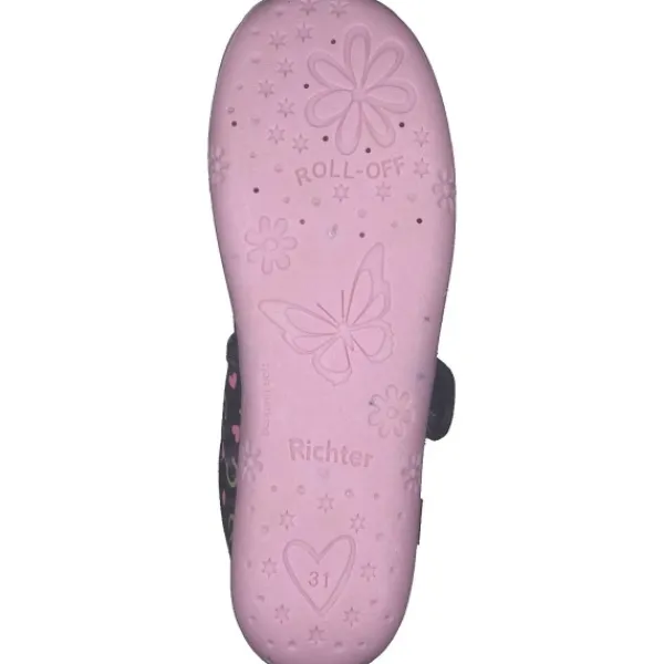 Kinder Richter Hausschuhe<9150, Hausschuhe, Kinder, Blau/Pink