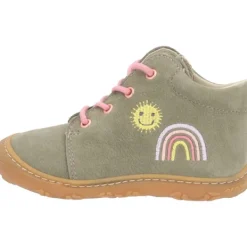 Kinder Ricosta Lauflernschuhe<Mecki 1203202, Lauflernschuhe, Kinder, eukalyptus/Regenbogen