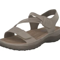 Damen Rieker Sandaletten<64870, Keilsandaletten, Damen, ginger/cliff-weiss