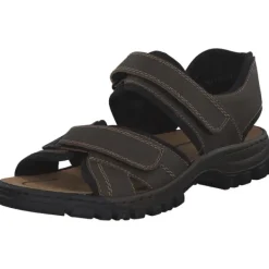 Herren Rieker Sandalen<25051, Klassische Sandalen, Herren, braun/schwarz