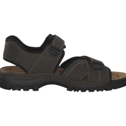 Herren Rieker Sandalen<25051, Klassische Sandalen, Herren, braun/schwarz