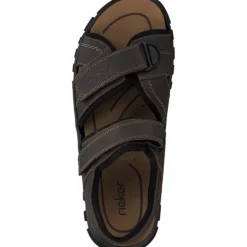 Herren Rieker Sandalen<25051, Klassische Sandalen, Herren, braun/schwarz